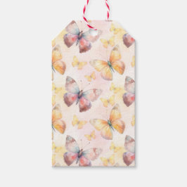 Etiqueta Para Presente Borboleta Aquarela