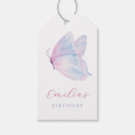 Etiqueta Para Presente Borboleta aquosa