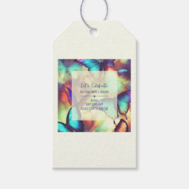 Etiqueta Para Presente Borboleta Birthday