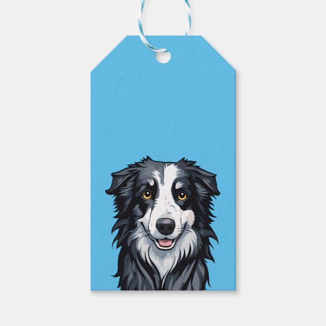 Etiqueta Para Presente Border Collie (Frente)