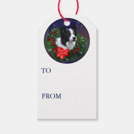 Etiqueta Para Presente Border Collie Christmas
