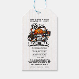 Etiqueta Para Presente Born 2 Basketball Sports Themed Boy 2nd Birthday 