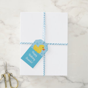 Etiqueta Para Presente Borracha Ducky Party Kids Baby