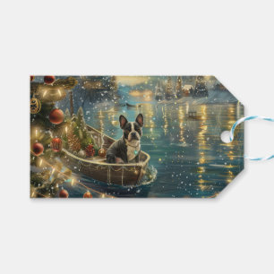 Etiqueta Para Presente Boston Terrier Christmas Fesage Voyage