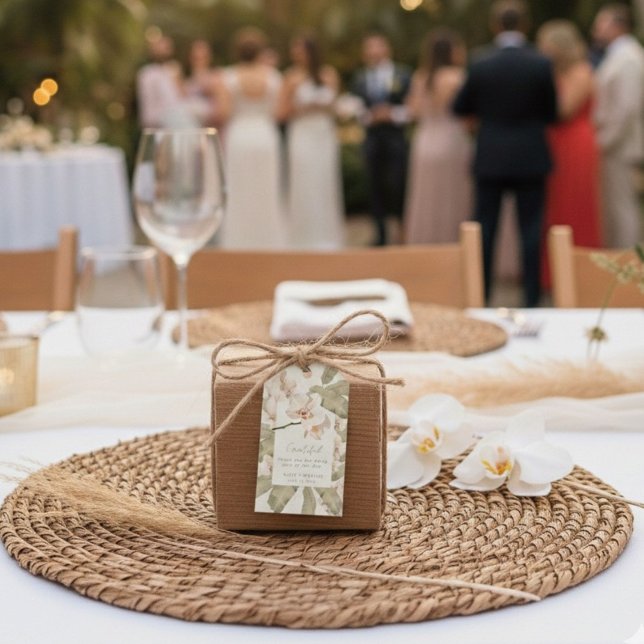 Etiqueta Para Presente Botanical Garden Wedding  Thank You Favor (Criador carregado)