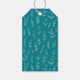 Etiqueta Para Presente Botanical Leaf Nature