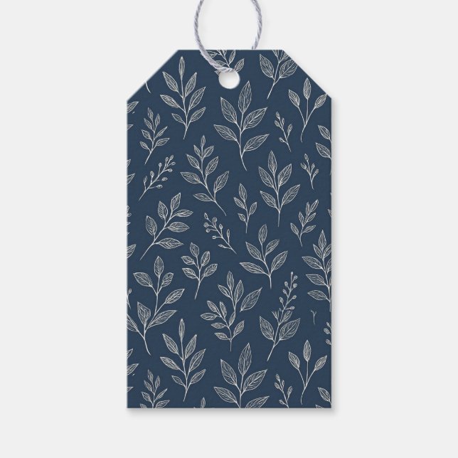 Etiqueta Para Presente Botânico Costeiro (Frente)