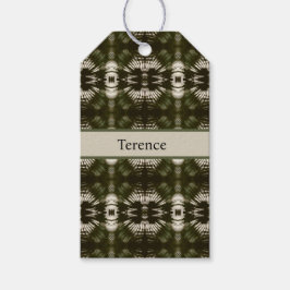 Etiqueta Para Presente Botânico Luxo | Folha de Palmeira Personalizada Ve