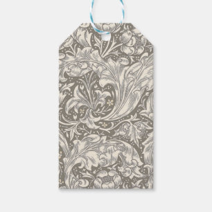 Etiqueta Para Presente Botão de Solteiro damasco antigo William Morris
