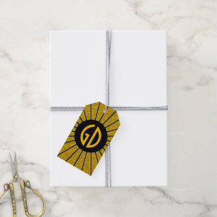 Etiqueta Para Presente BOTÃO RAYS - Ouro + Foto, Texto, Monograma