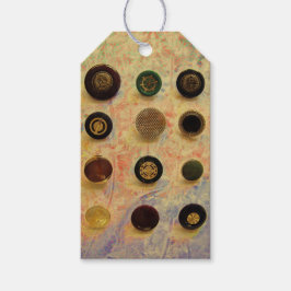 Etiqueta Para Presente Botões Vintage