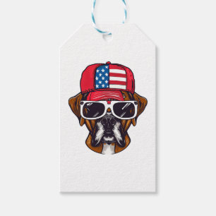 Etiqueta Para Presente Boxer Dog USA