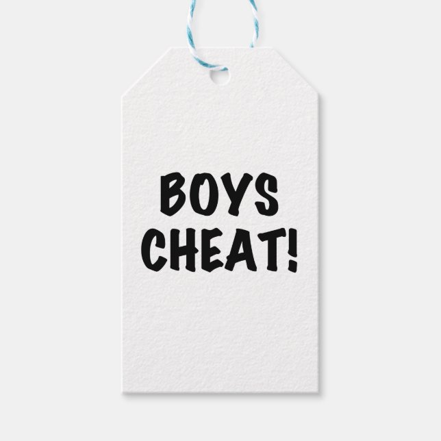 Etiqueta Para Presente Boys Cheat (Frente)