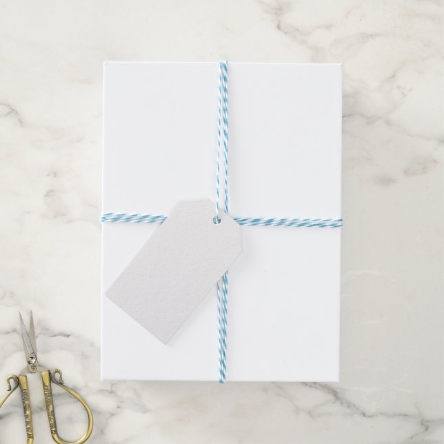 Etiqueta Para Presente Branco (Com cordão)
