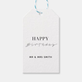 Etiqueta Para Presente Branco personalizado "Parabéns"