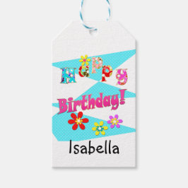 Etiqueta Para Presente Brancos brancos, cor-de-rosa, brilhantes, flores, 