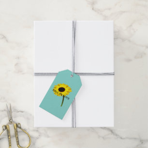 Etiqueta Para Presente BRIDE & CO Autumn Bride Sunflower Party Gift Tags