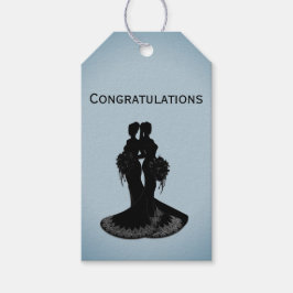 Etiqueta Para Presente Brides Blue Wedding