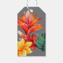 Etiqueta Para Presente Bright Tropical