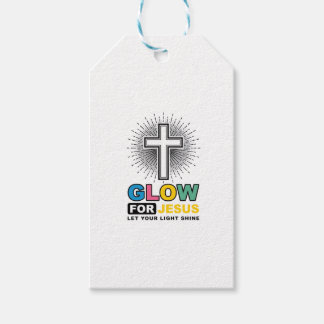 Etiqueta Para Presente Brilhe Para Jesus Camiseta Luz Cruz Cristã Design_