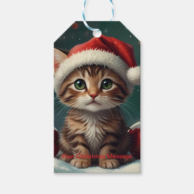 Etiqueta Para Presente Brilho de Natal Encantado (Frente)