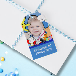 Etiqueta Para Presente Brincadeira Personalizada Animais Bons Aniversário