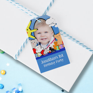 Etiqueta Para Presente Brincadeira Personalizada Animais Bons Aniversário