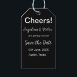 Etiqueta Para Presente Brindes salvam a data simples minimalista moderna<br><div class="desc">design</div>