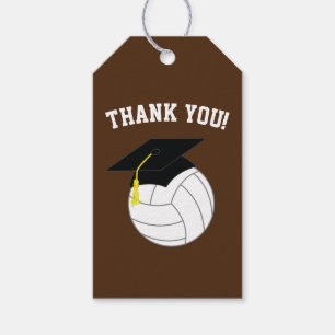 Etiqueta Para Presente Brown do Esportes de Voleibol