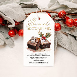 Etiqueta Para Presente Brownie Mix Natal Doce Festa de Natal
