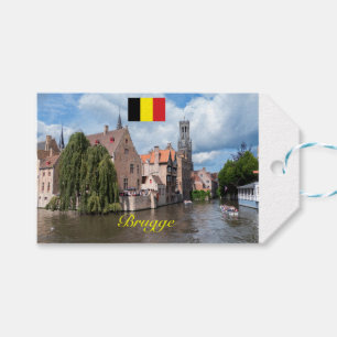 Etiqueta Para Presente Brugge medieval - Foto Pro