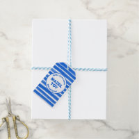 Brushstrokes Gira Bar Personalizado Azul Bat Mitzv