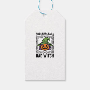 Etiqueta Para Presente Bruxa Ruim Funny Halloween Abóbora Bruxa_1