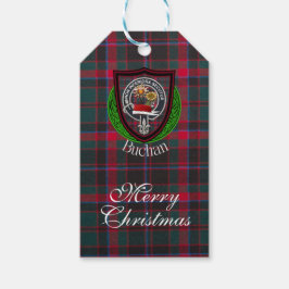 Etiqueta Para Presente Buchan Scottish Clan Tartan & Crest