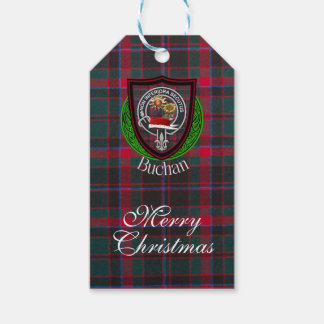 Etiqueta Para Presente Buchan Scottish Clan Tartan & Crest