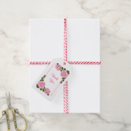 Etiqueta Para Presente Bucos de Canto Rosa Bonito para 18º Aniversário