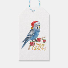 Etiqueta Para Presente Budgie Christmas