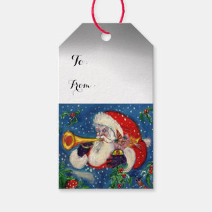 ETIQUETA PARA PRESENTE BUGLER DE PAPAI NOEL, NOITE DE NATAL