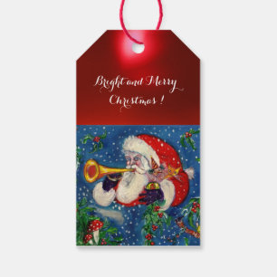 ETIQUETA PARA PRESENTE BUGLER DE PAPAI NOEL, NOITE DE NATAL