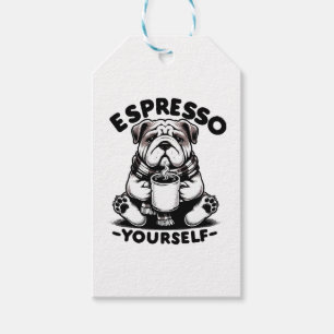 Etiqueta Para Presente Bulldog Espresso Quente