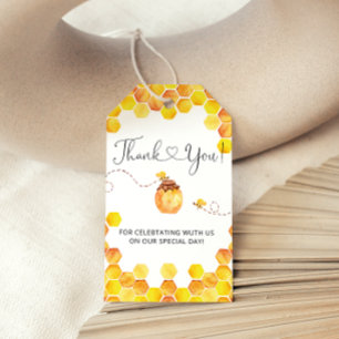 Etiqueta Para Presente Bumble abelha honeycomb obrigado que você marca