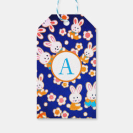 Etiqueta Para Presente BUNNIAS E FLORES JAPONESAS DE Etiqueta de Presente