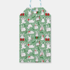 Etiqueta Para Presente Bunnies de Natal