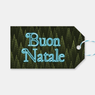 Etiqueta Para Presente Buon Natale - Coníferas