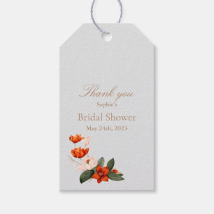 Etiqueta Para Presente Buquê de boho com flores de fibra