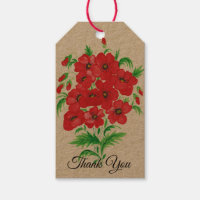 Buquê De Flor Vermelho Elegante Obrigado