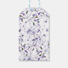 Etiqueta Para Presente Buquê de flores de aquarelas de híbridos.