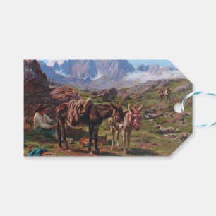 Etiqueta Para Presente Burros nas Montanhas Pirenéus (Rosa Bonheur)