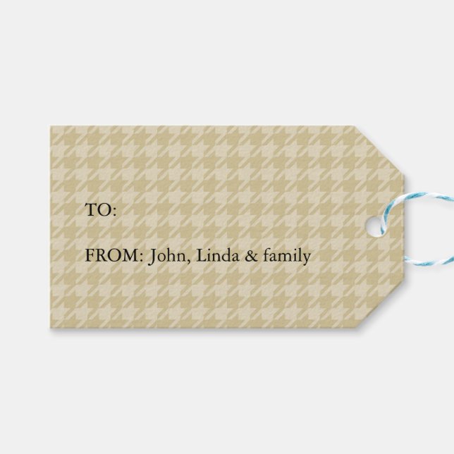 Etiqueta Para Presente Burstooth Amarelo (Frente (horizontal))