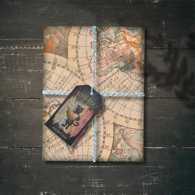 Etiqueta Para Presente Busca Sunset do gatinho Buccaneer (Kitty Buccaneer's Sunset Quest Gift Tags)